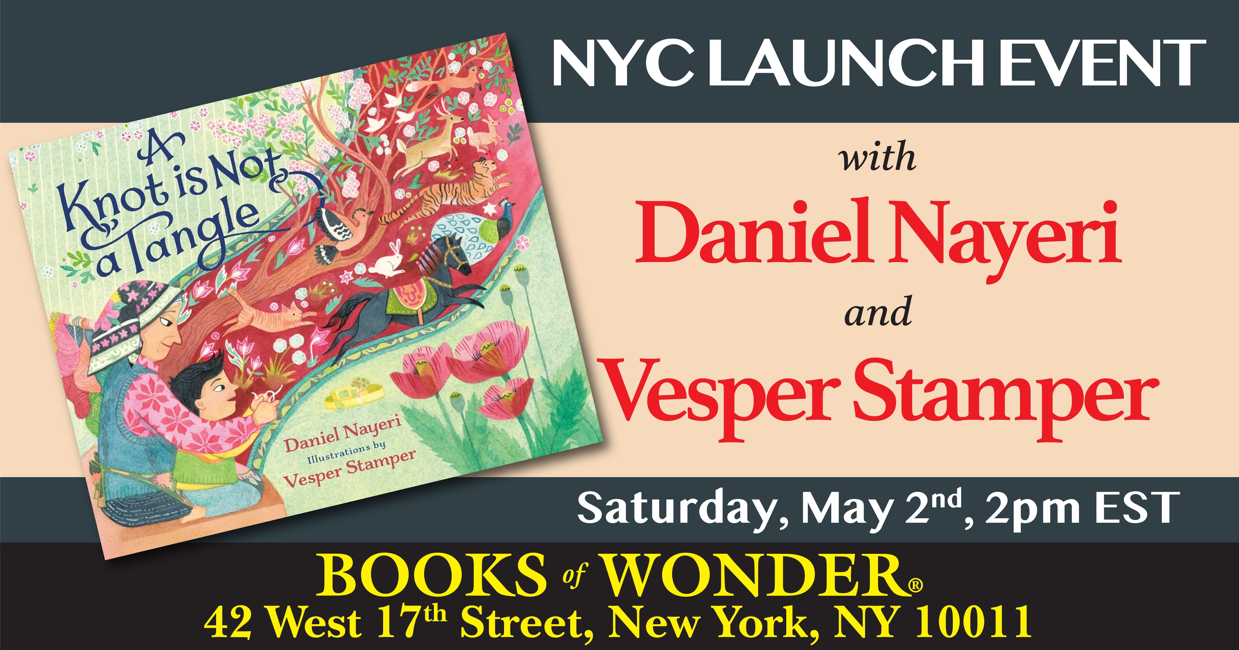 NYC LAUNCH | A Knot Is Not a Tangle by DANIEL NAYERI & VESPER STAMPER!