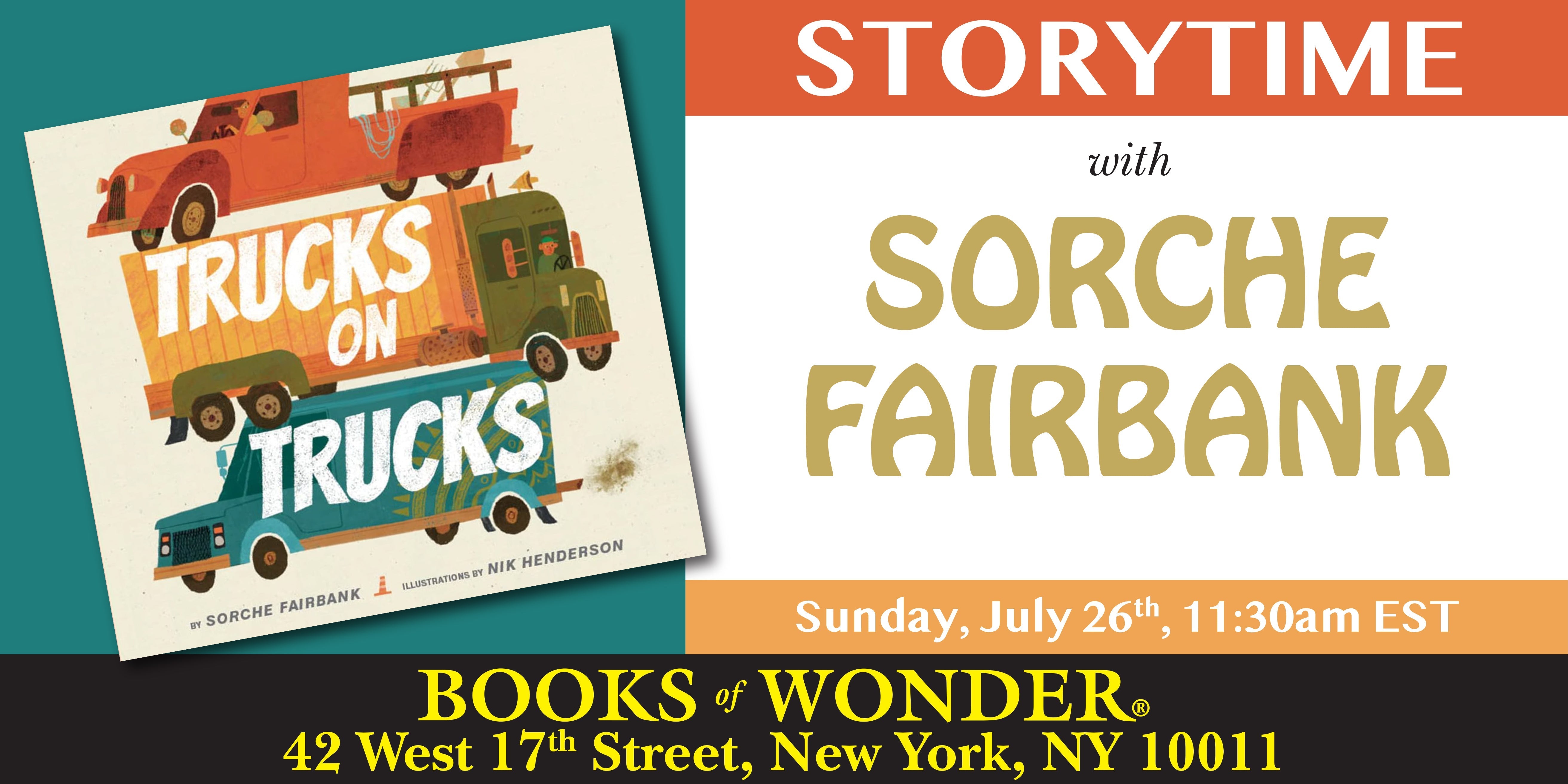 Storytime with the Author | Sorche Fairbank