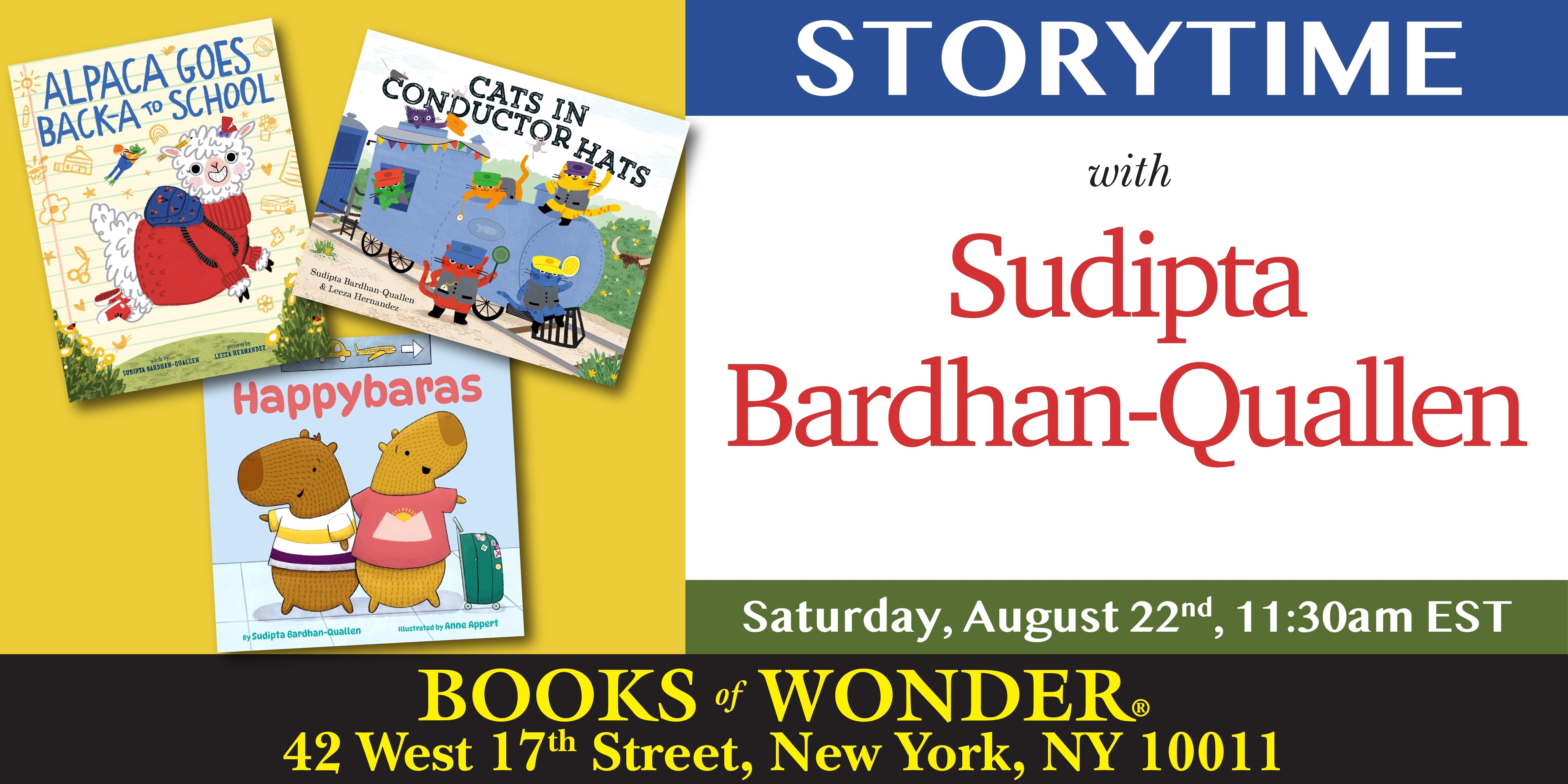 Storytime with the Author | SUDIPTA BARDHAN-QUALLEN