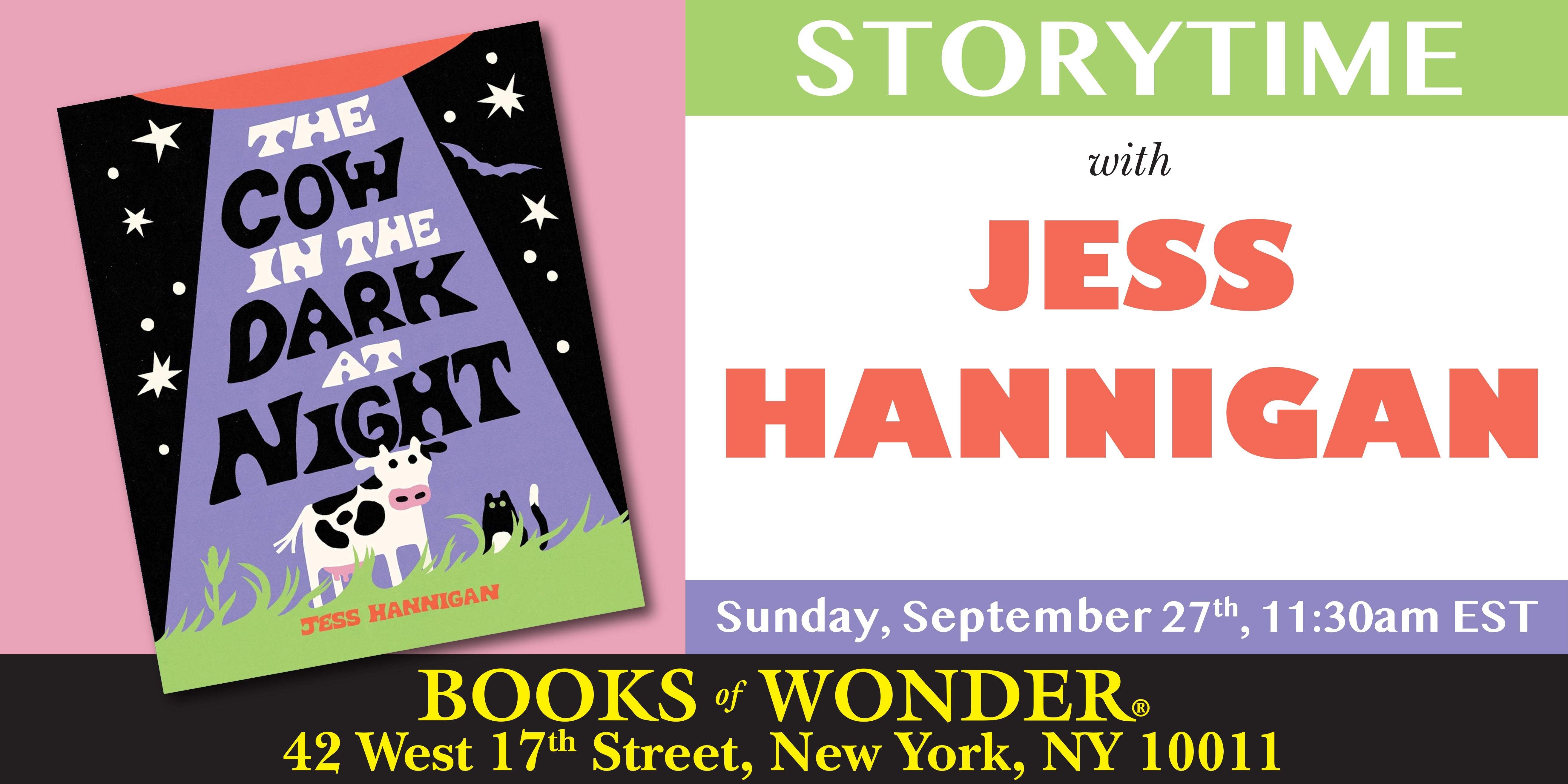 Storytime with the Author | JESS HANNIGAN