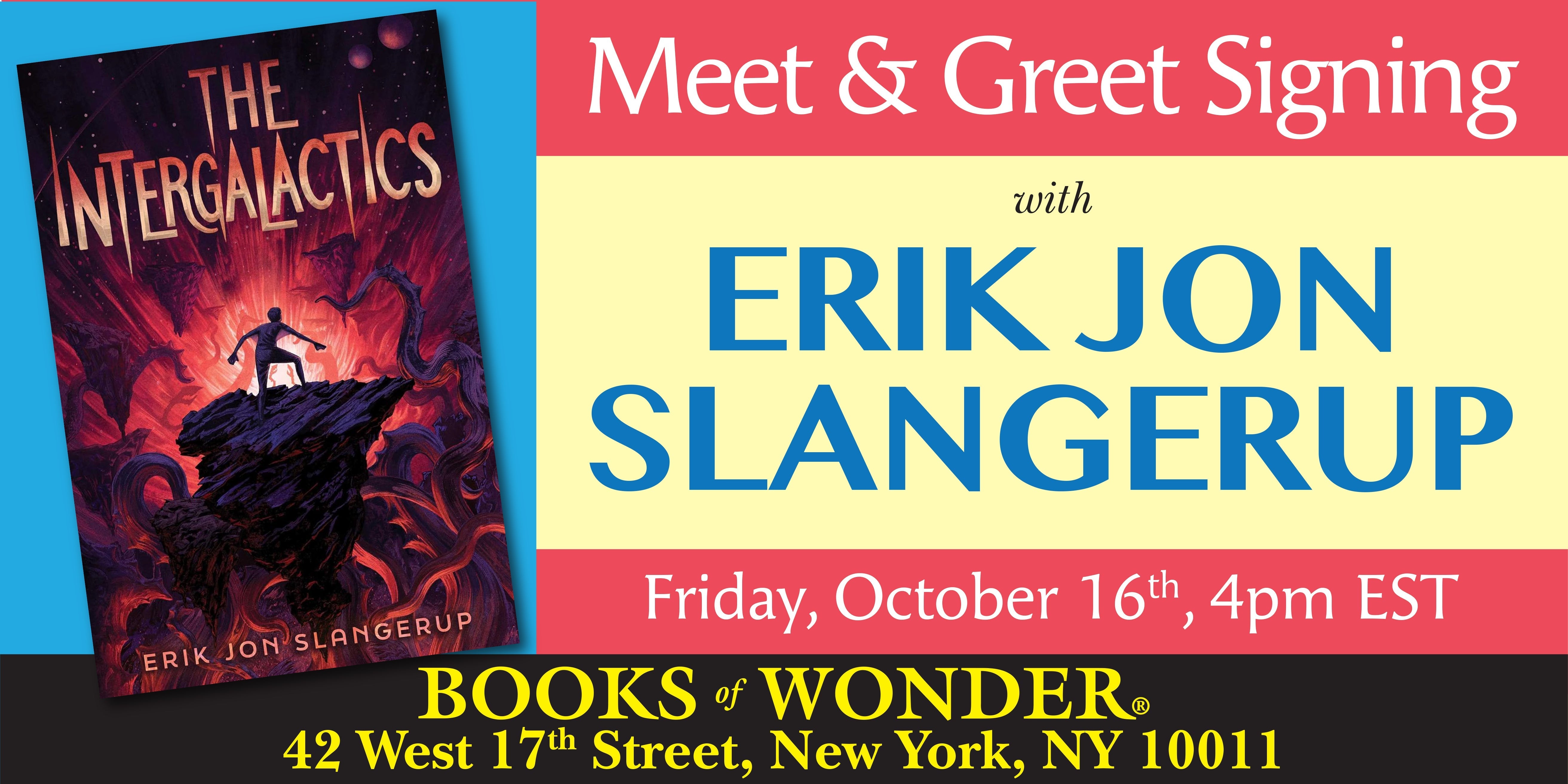 Meet & Greet Signing with ERIK JON SLANGERUP