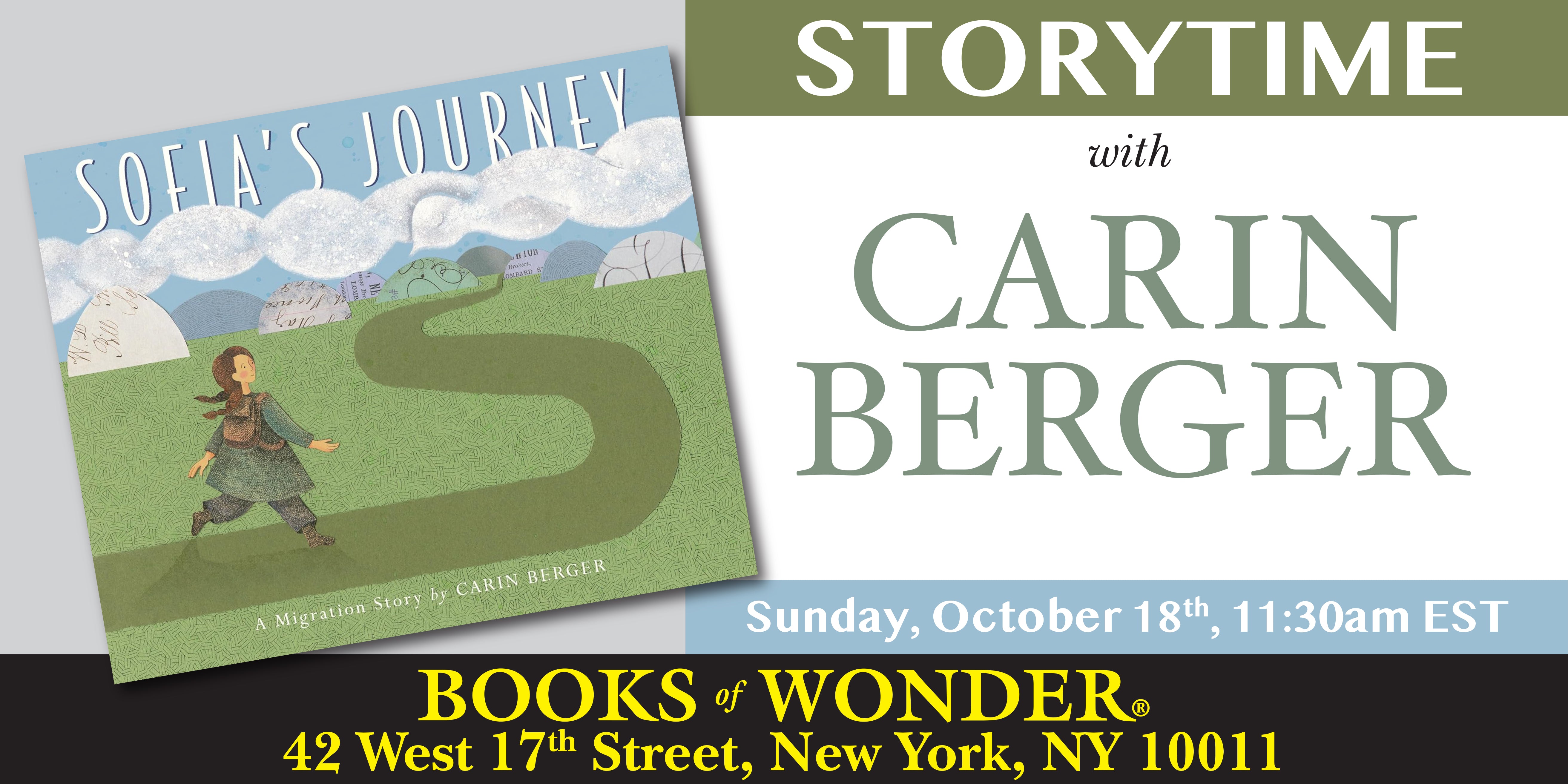Storytime with the Author | CARIN BERGER