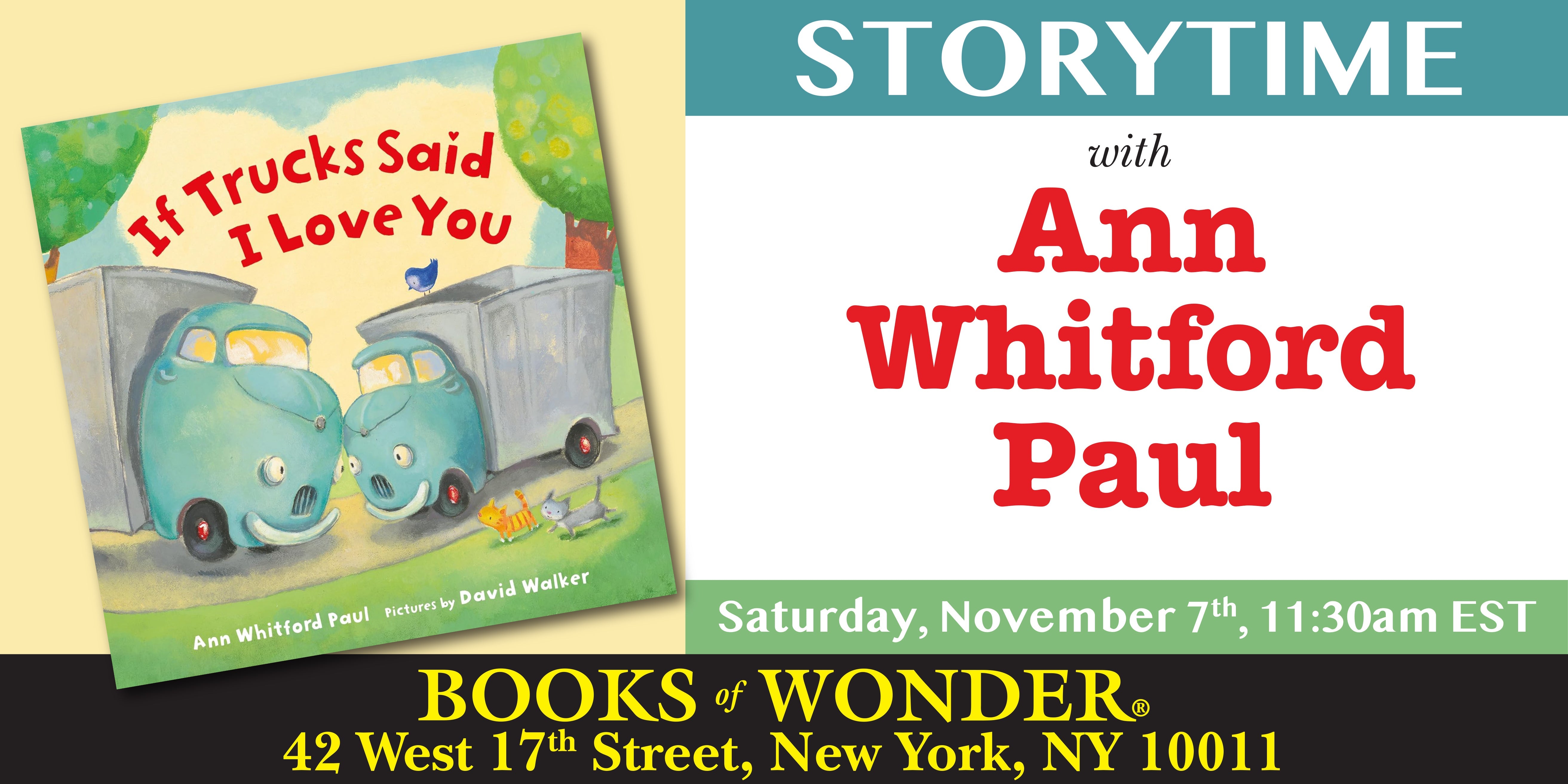 Storytime with the Author | ANN WHITFORD PAUL