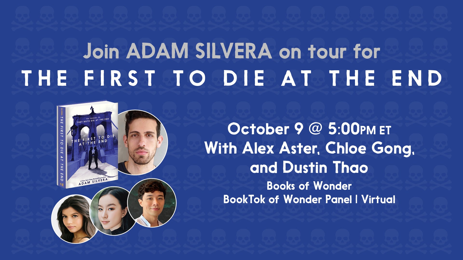 Virtual Launch! Adam Silvera's THE FIRST TO DIE AT THE END