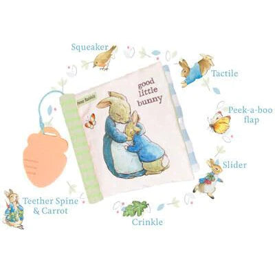 Peter Rabbit Good Little Bunny Soft Book with Teether
