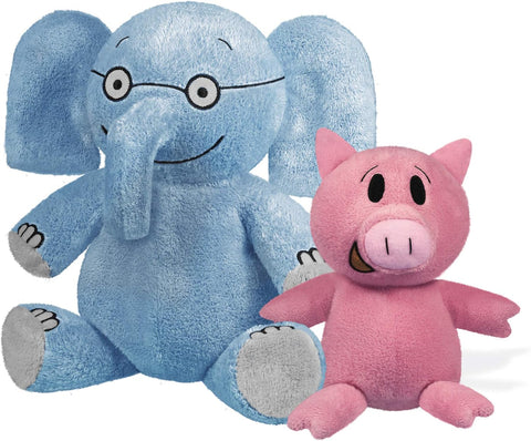 Elephant and Piggie Plush Pair