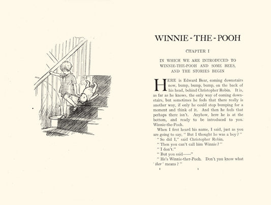 Interior 1 of Centenary Facsimile Edition: Winnie–the–Pooh