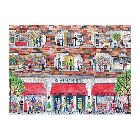 Michael Storrings A Day at the Bookstore 1000 Piece Puzzle