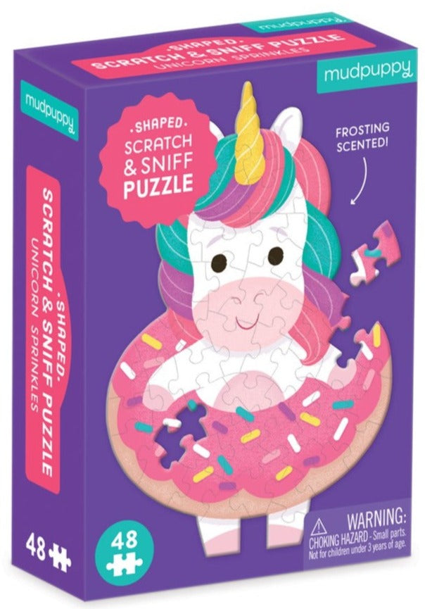 Unicorn Sprinkles 48-Piece Mini Scratch & Sniff Puzzle – Books of