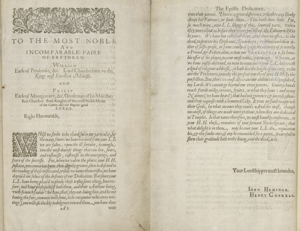 Shakespeare's First Folio: 400th Anniversary Facsimile Edition Shakespeare's First Folio: 400th Anniversary Facsimile Edition