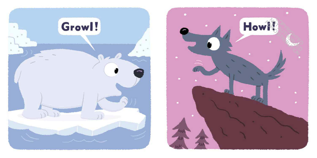 Interior 2 of Hi!: A Rhyming Animal Sounds Book