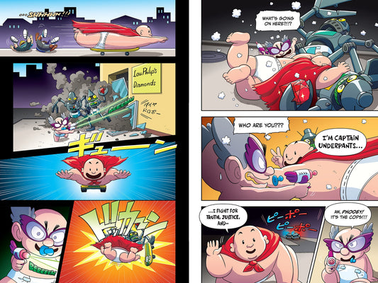 Captain Underpants: The First Epic Manga (From the Creator of Dog Man) by Dav Pilkey, Motojiro (Illustrated by)