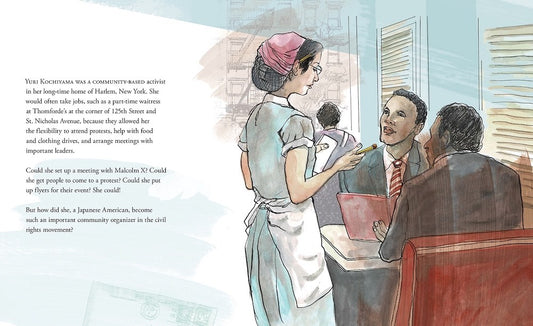 Interior of Postcards from Malcolm X: How Yuri Kochiyama Became a Civil Rights Activist