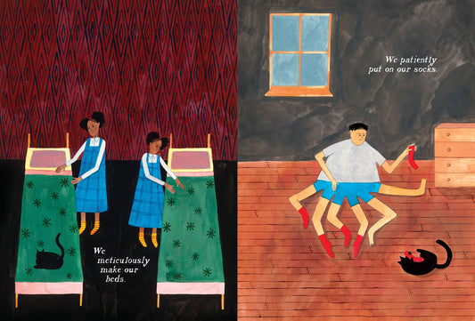 Interior of Midnight Manor: A Backwards Bedtime Book