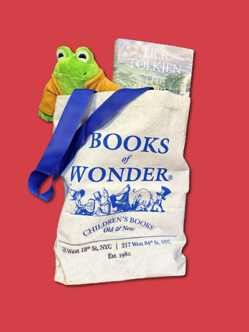 18th St Books of Wonder Blue Canvas Tote Bag*