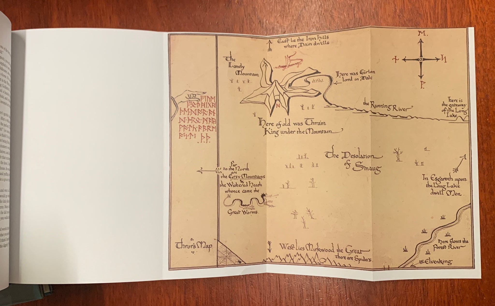 Mapbook Detailed The Hobbit Book Map