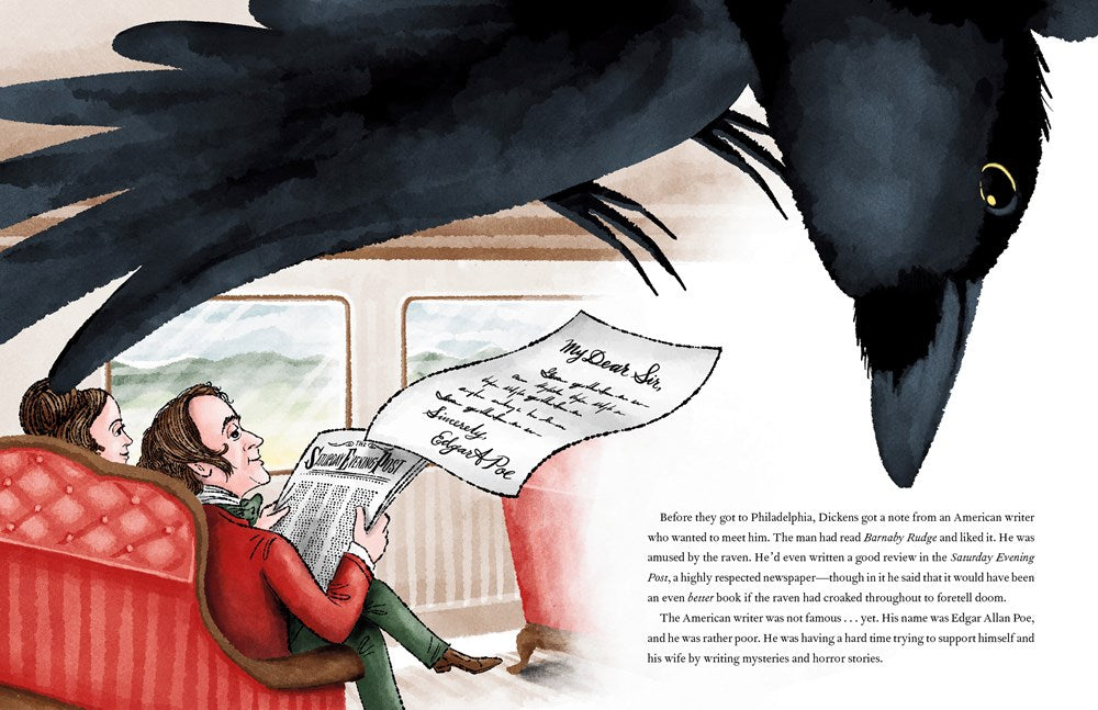 A Raven Named Grip : How a Bird Inspired Two Famous Writers, Charles Dickens and Edgar Allan Poe