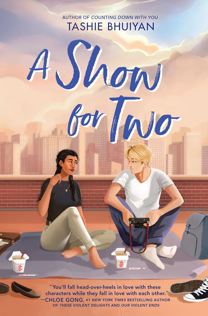 Cover of A Show For Two: showing Mina and Emmit, on a rooftop