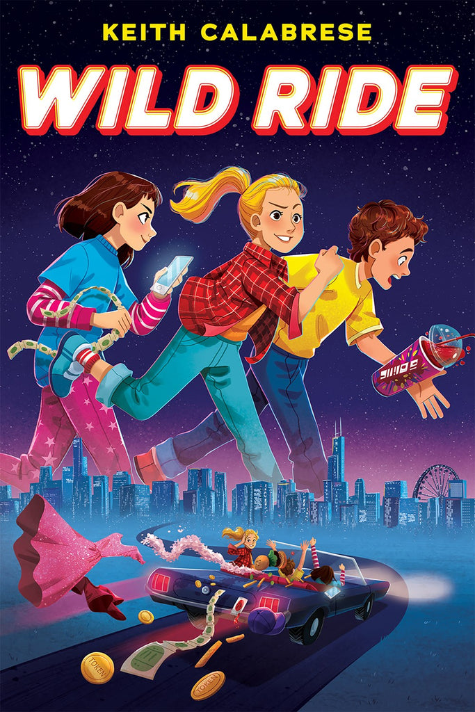 Cover for Wild Ride, showing the kids on the loose through the city