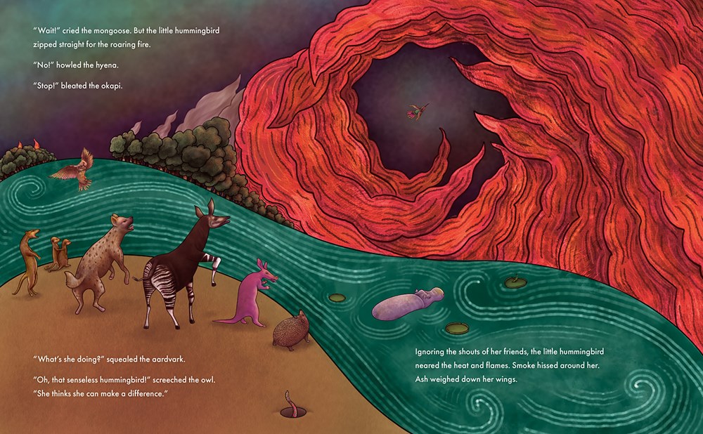 Humming Book The Courage of the Little Hummingbird : A Tale Told Around the World ...