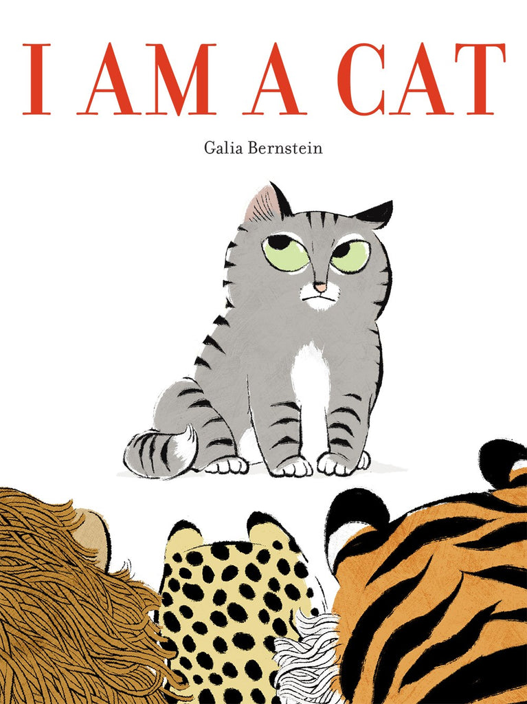 Cover, I Am a Cat. Simon the cat looks bashful in front of his Big Cat audience 