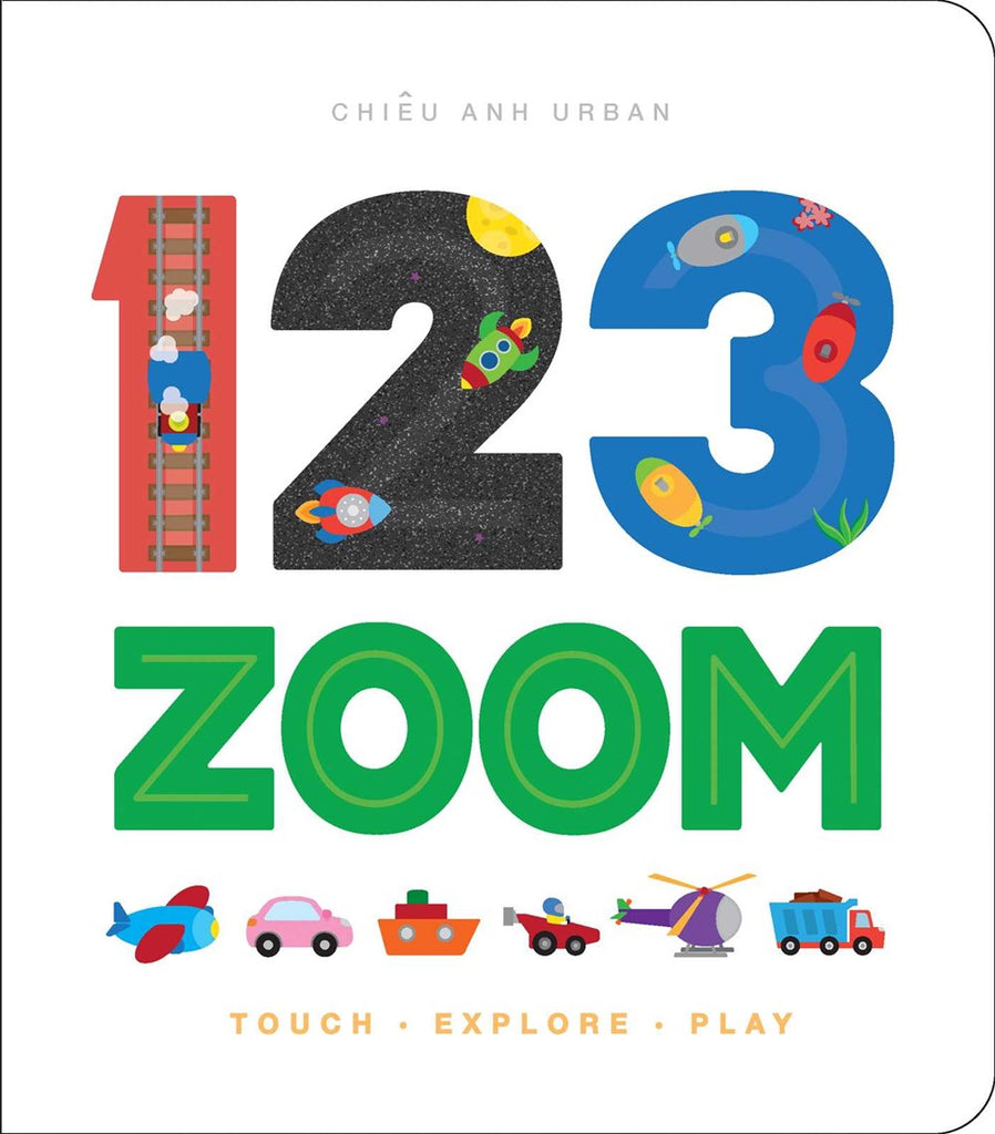 Cover of 123 Zoom showing various vehicles 