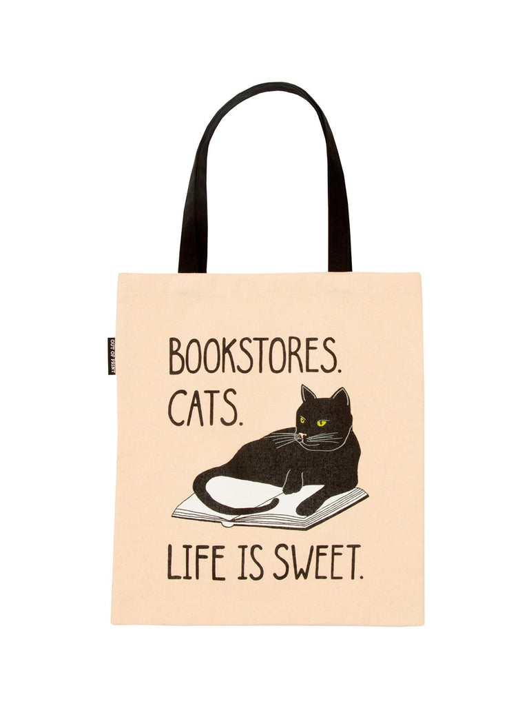 Bookstore Cat Tote Bag