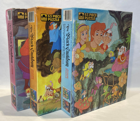 Set of Three The Black Cauldron Jigsaw Puzzles