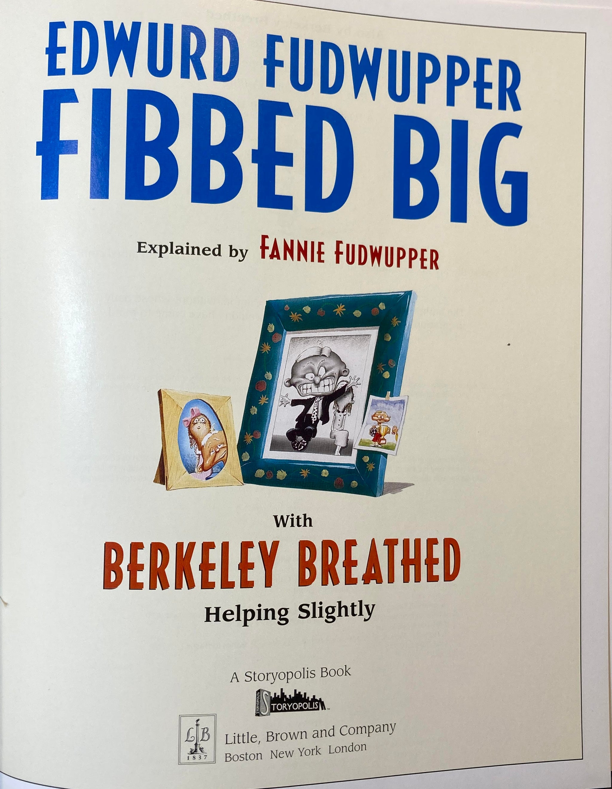 Edwurd Fudwupper Fibbed Big – Books of Wonder
