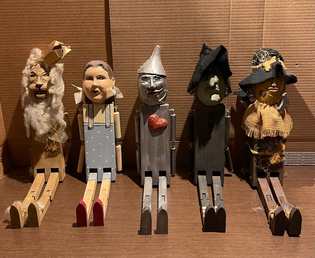 Set of 5 Wooden Wizard of Oz Dolls