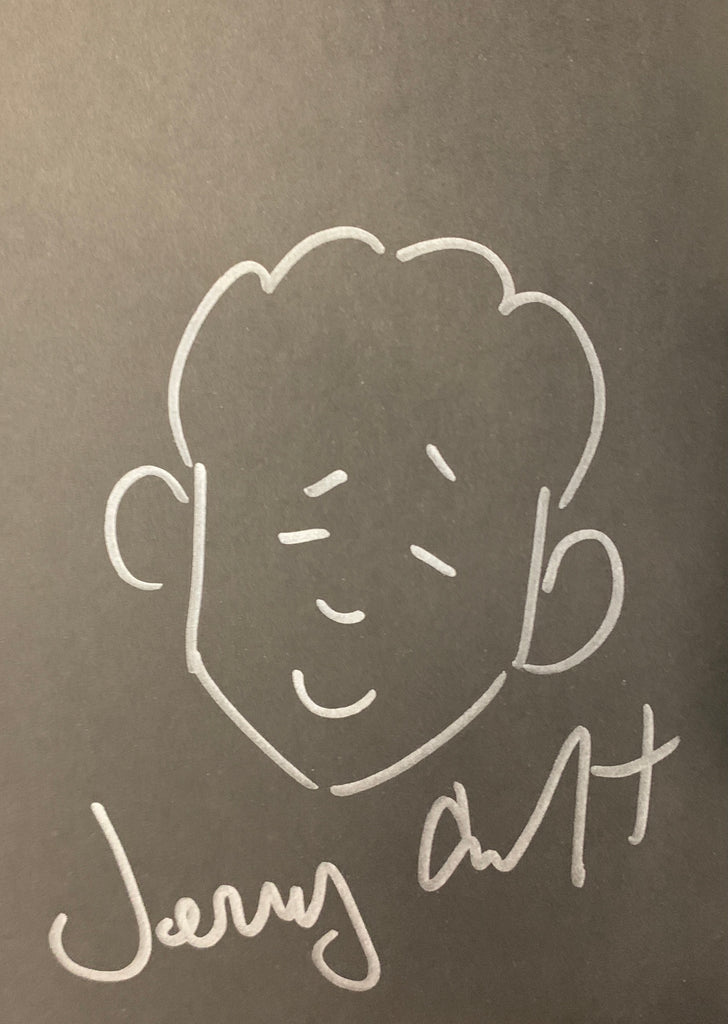 Signature and Drawing from Advance Reader's Edition of New Kid