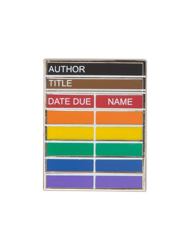 Library Card Pride Enamel Pin