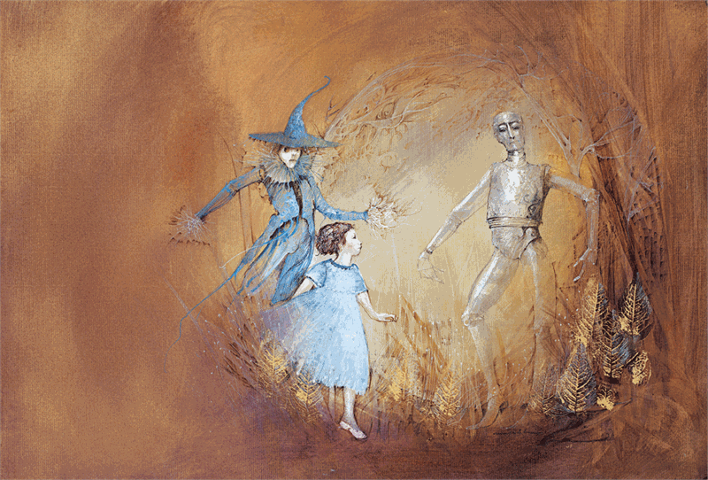 Dorothy Finds the Tin Woodman