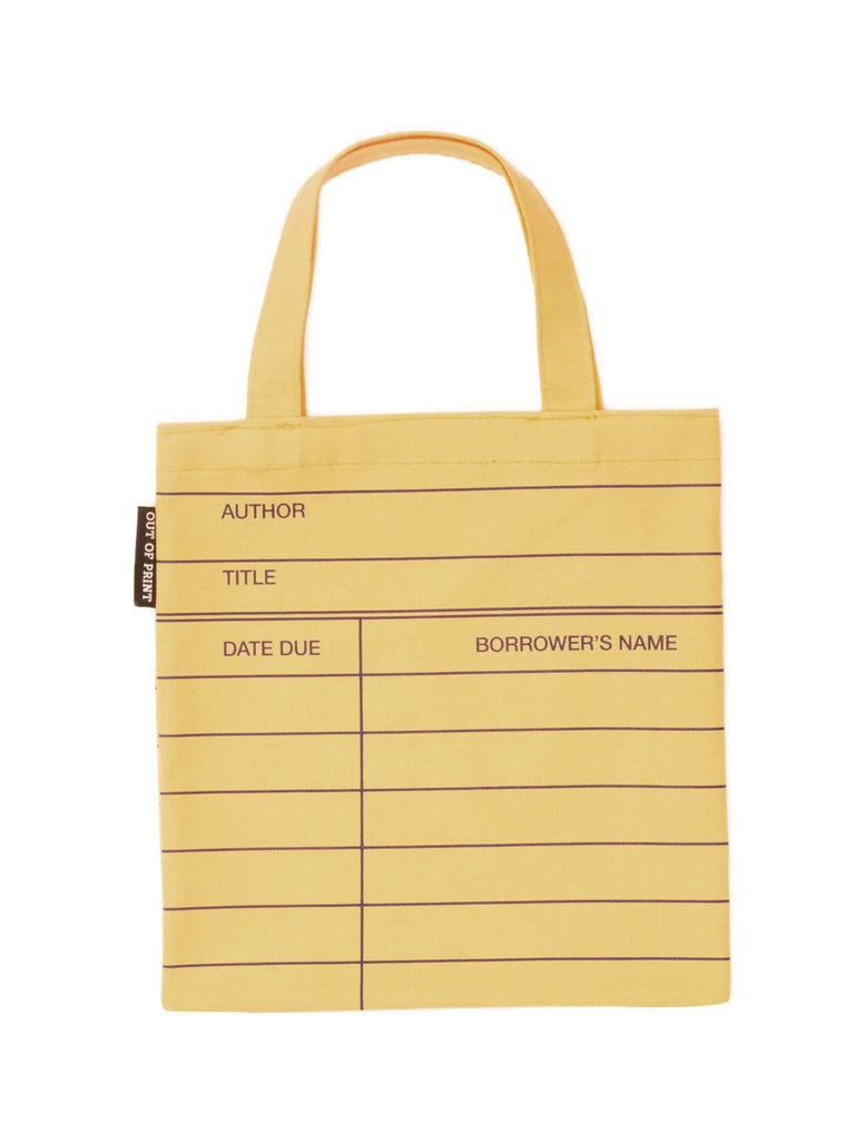 Library Card Yellow Kids Tote Bag