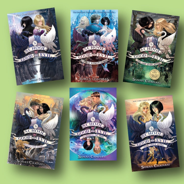 The School for Good and Evil Six-Book Set w/ FREE The Ever Never Handbook